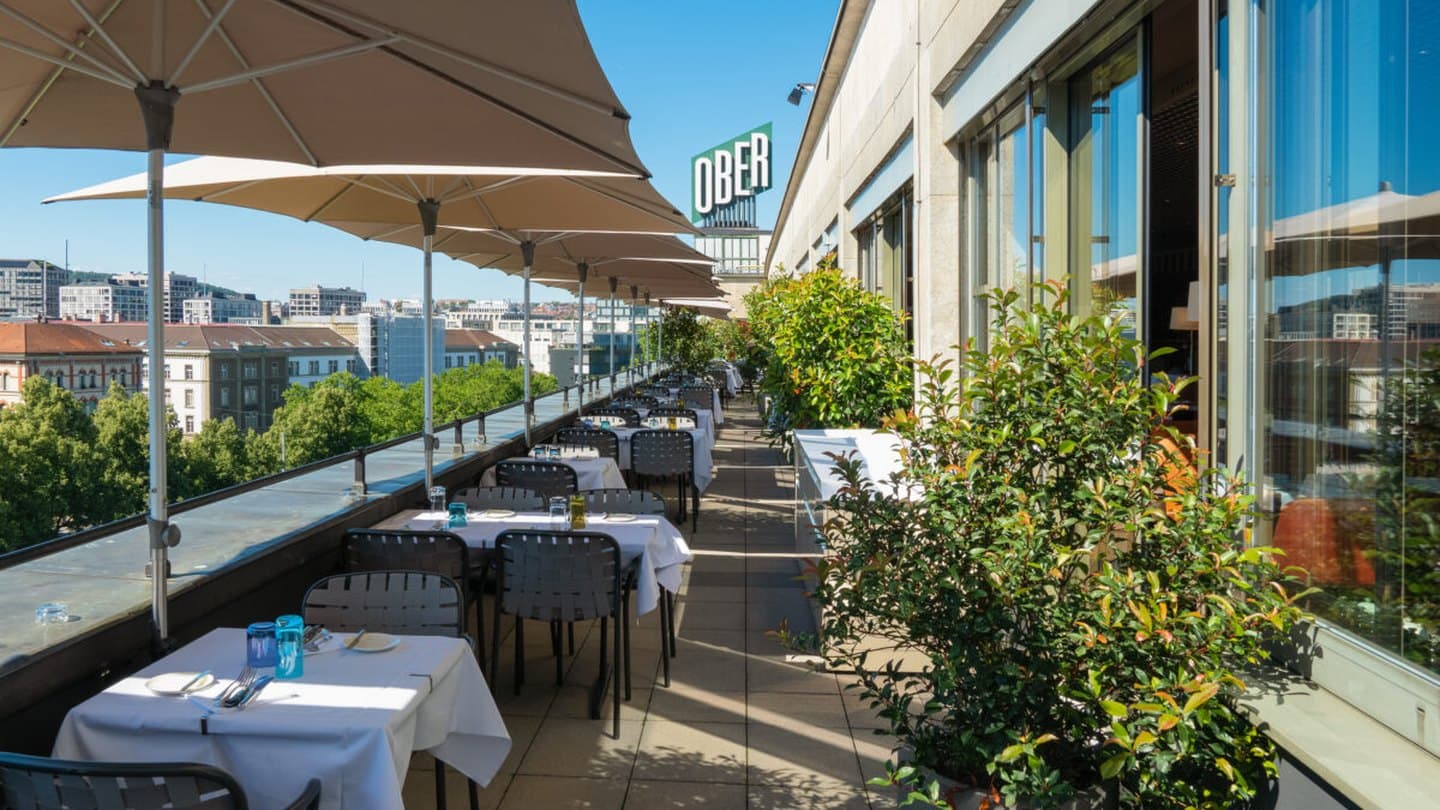The rooftop terrace at George Bar & Grill, Zurich